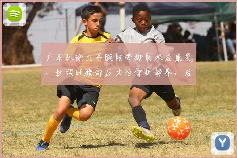 广东队徐杰手腕韧带撕裂术后康复,杜润旺腰部应力性骨折静养,后卫与前锋复出时间表对比